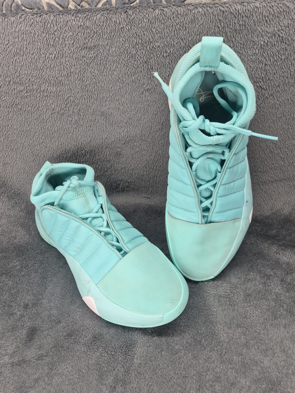 DS Adidas Harden Volume 7 Flash Aqua/Cloud White / Men’s US Size 10